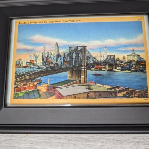 Vintage Framed 4 New York City Postcards - Picture 4 of 12